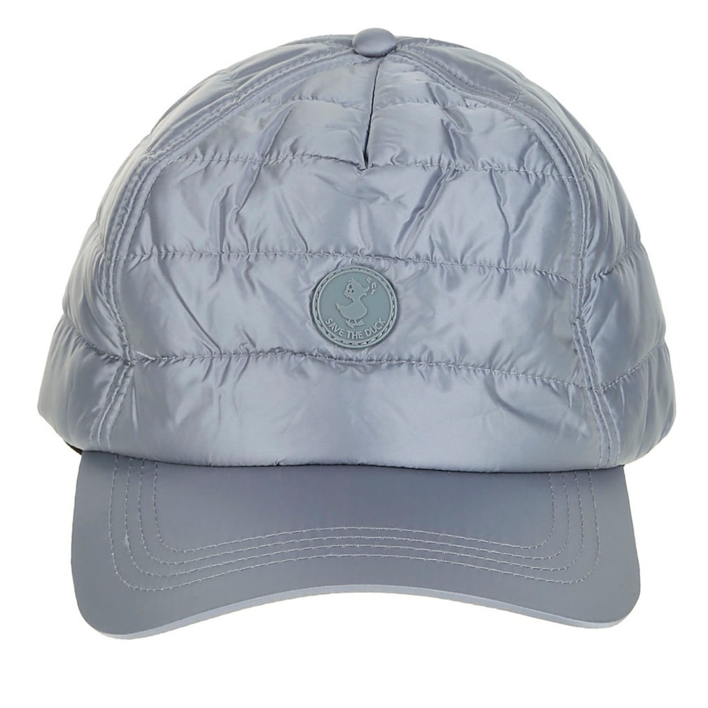 SAVE THE DUCK  Quilted baseball cap in Silver  xs/sm NEW
